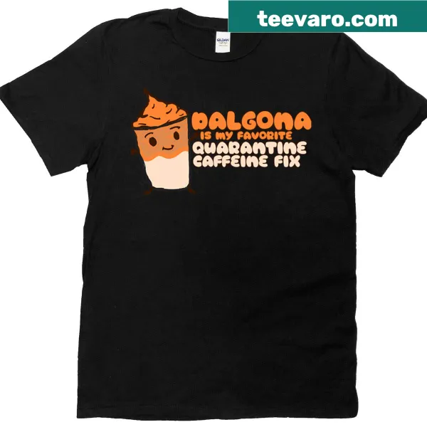 Illustrative t-shirt celebrating Dalgona coffee trend