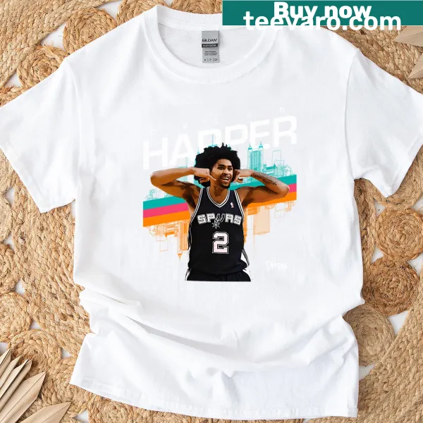 Funny San Antonio Spurs t-shirt featuring Dylan Harper graphic.