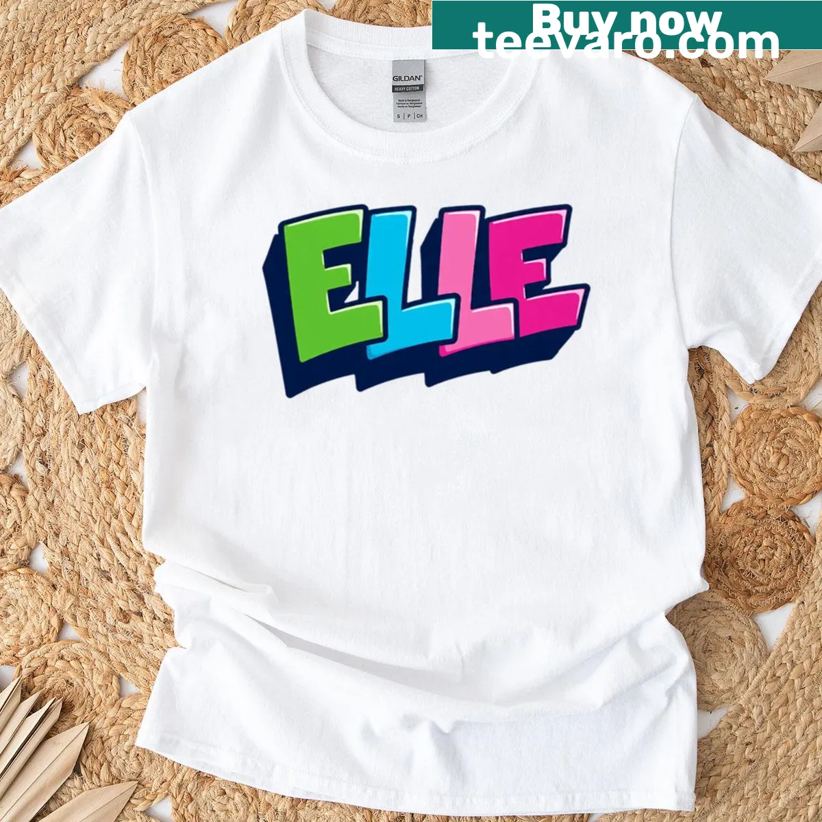 Graffiti art graphic T-shirt featuring abstract design and playful typography — on a men's t-shirt
