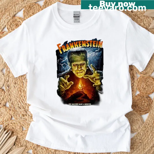 Graphic T-shirt featuring the iconic Frankenstein monster