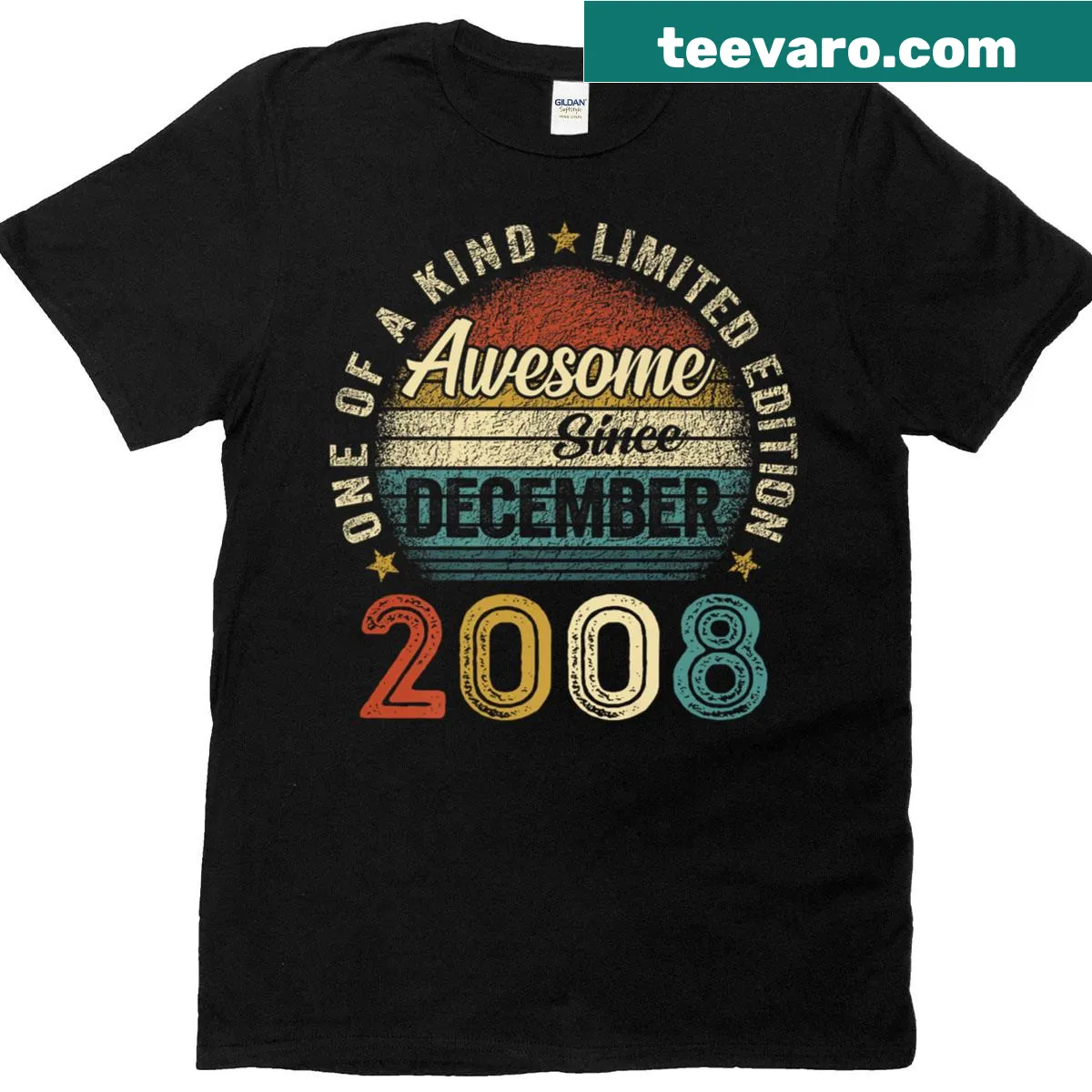 Vintage-style 17 Years Old birthday T-shirt for boys — on a men's t-shirt