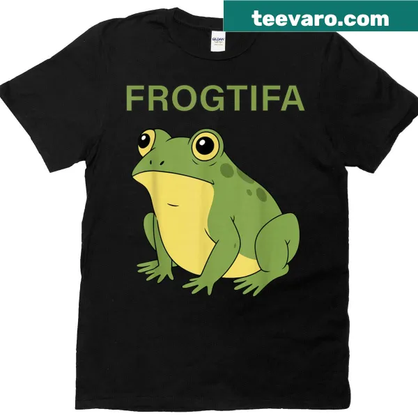 Humorous frog protest themed t-shirt