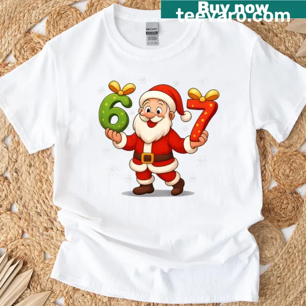 Funny Christmas T-shirt for kids featuring Gen Alpha slang