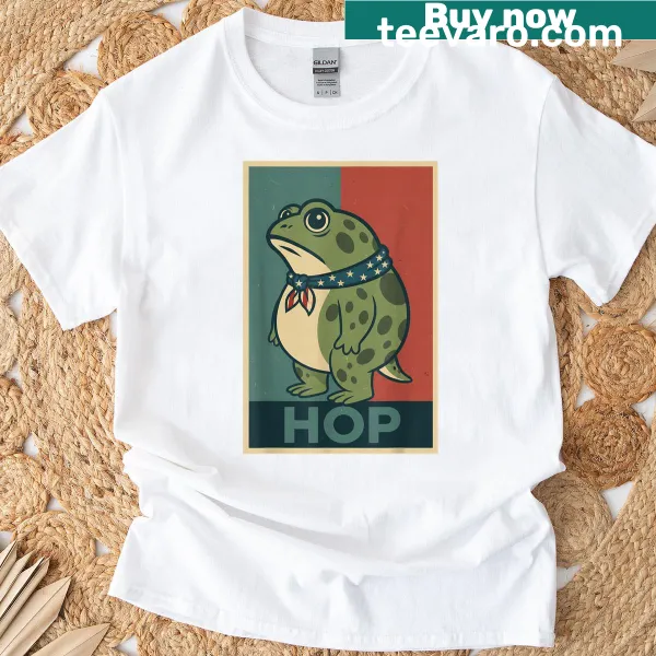 Whimsical frog design graphic T-shirt