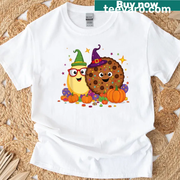 Cartoon design of eggs with faces for a Good Egg Teacher shirt