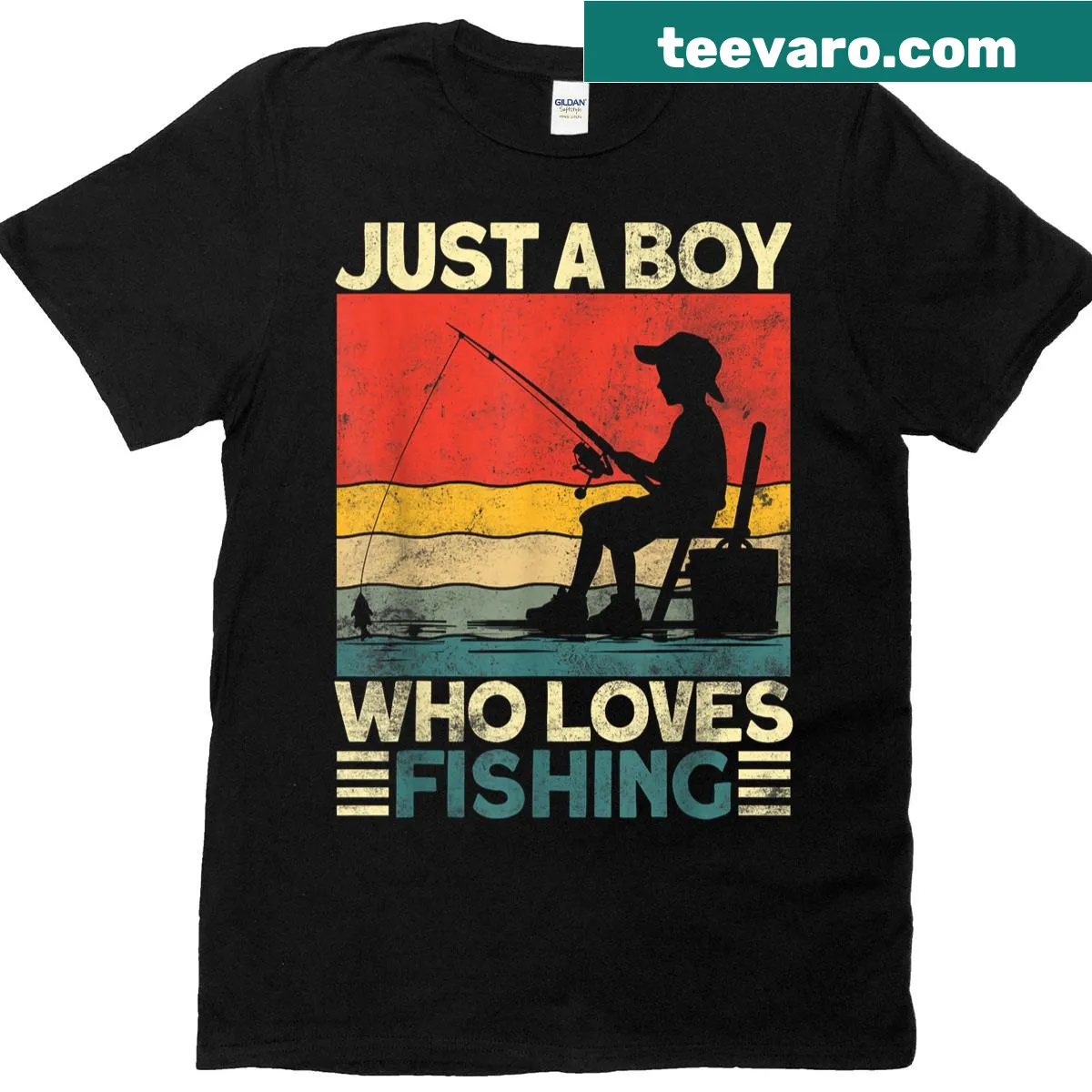 Vintage-style fishing jokes T-shirt featuring humorous graphics. — on a men's t-shirt