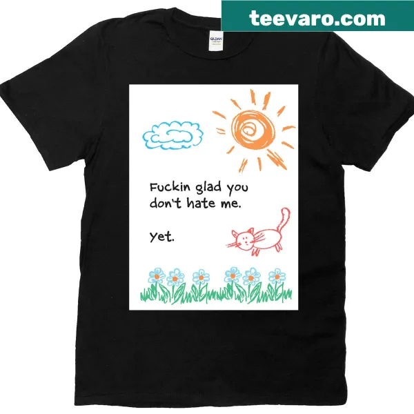 Whimsical text design on humorous t-shirt