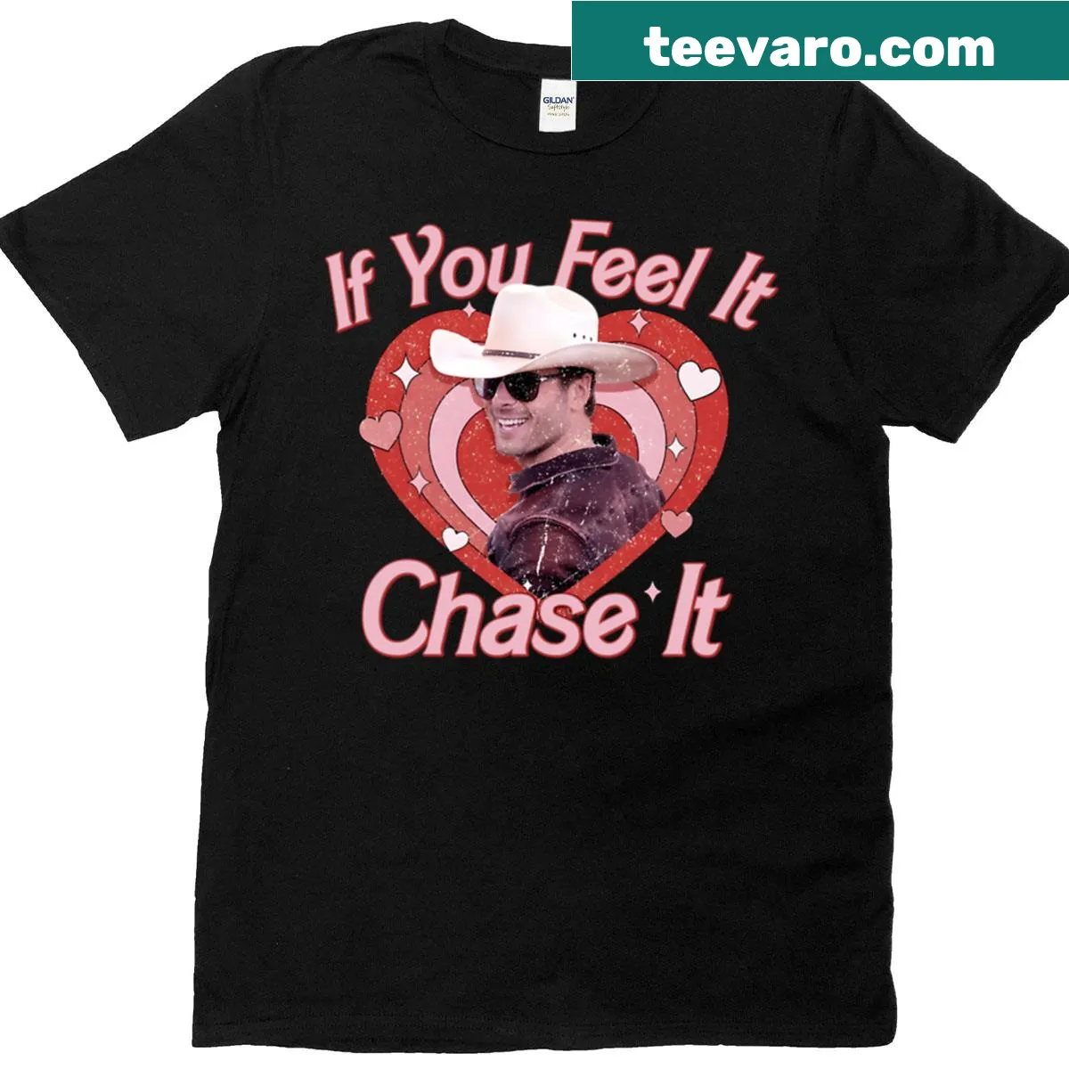 Inspirational typography T-shirt with motivational quote — on a men's t-shirt