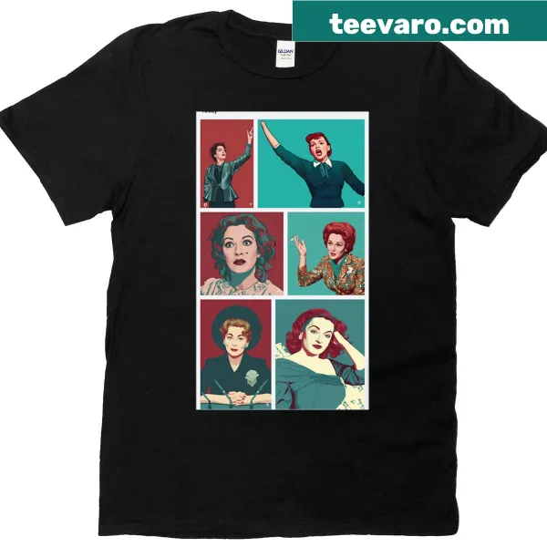 Whimsical camping-themed t-shirt with outdoor icons
