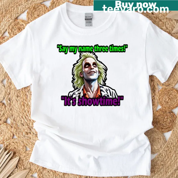 Cartoon graphic from Helluva Boss on t-shirt