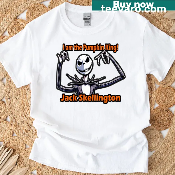 Halloween Pumpkin King T-shirt featuring an eerie pumpkin illustration