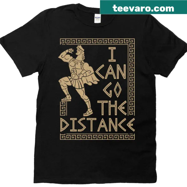 Greek-themed T-shirt featuring inspirational Hercules quote