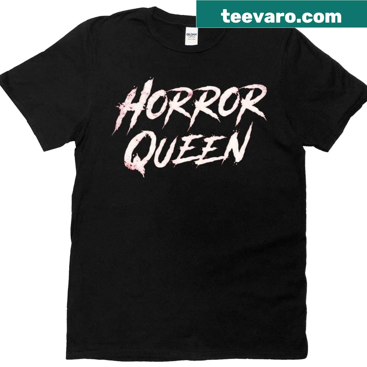 Oversized T-shirt with a fierce Horror Queen graphic — on a men's t-shirt