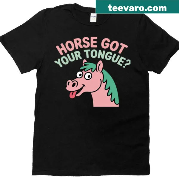 Funny equestrian t-shirt with humorous horse-themed text