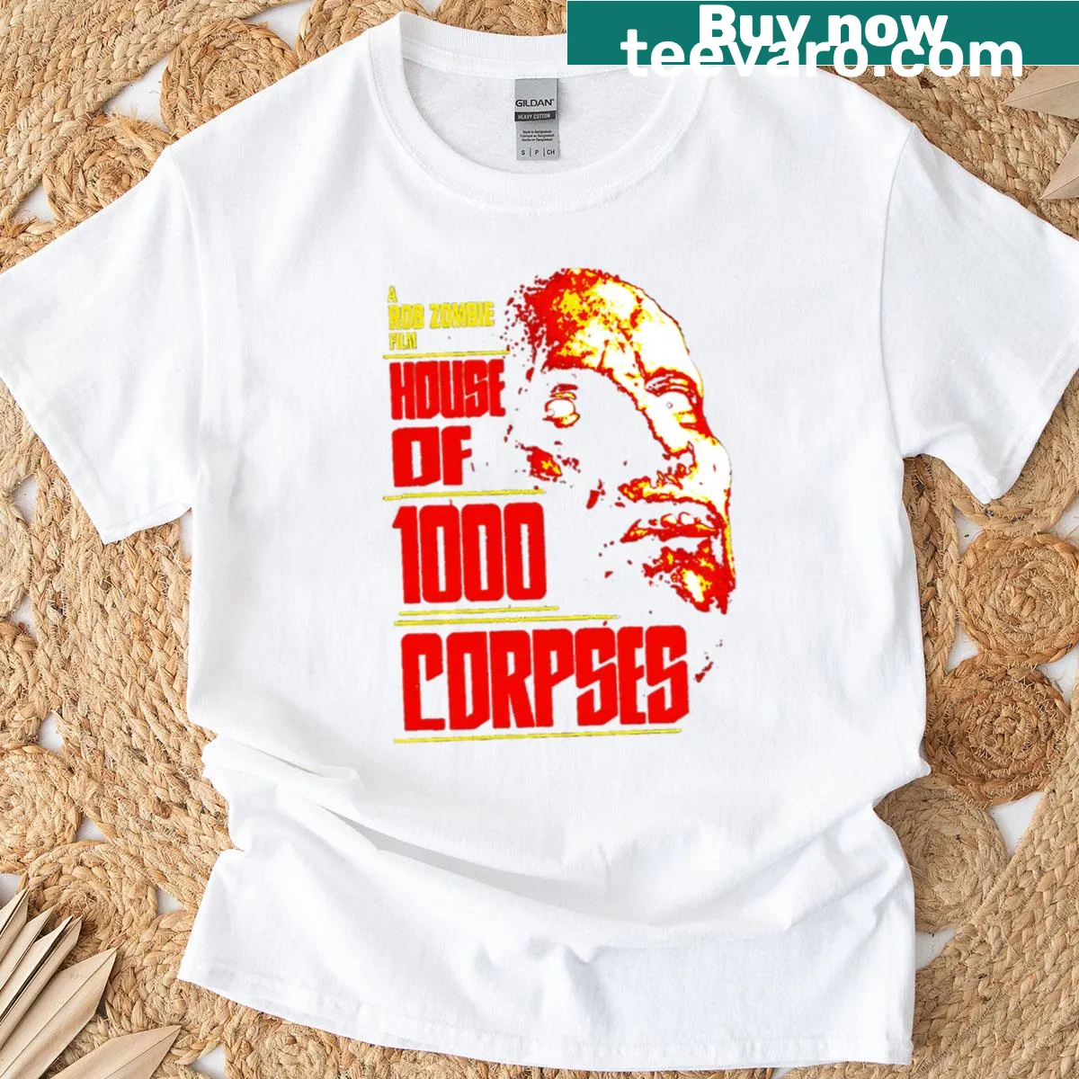 Vintage-style T-shirt inspired by the film 'House of 1000 Corpses'. — on a men's t-shirt