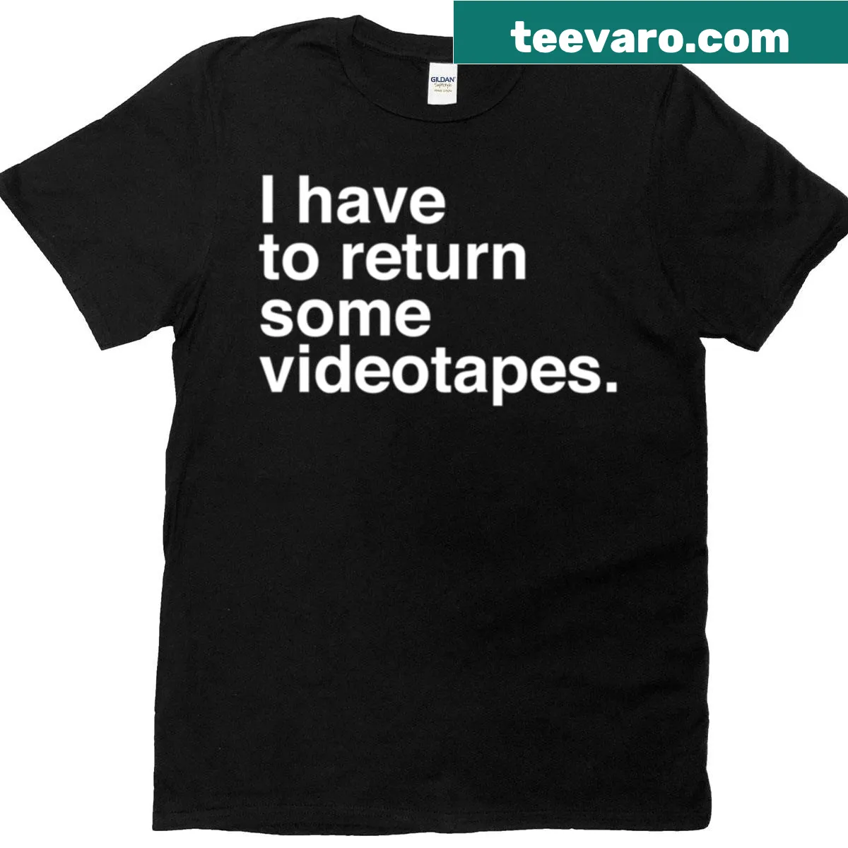 Minimalist horror-themed T-shirt with iconic quote design — on a men's t-shirt