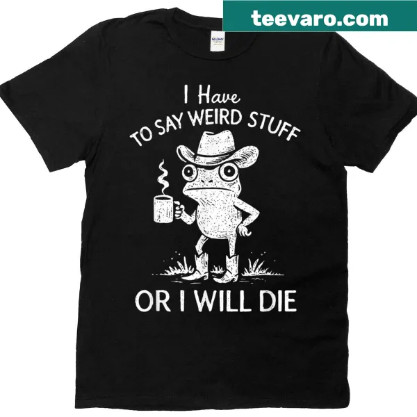Funny t-shirt with meme-inspired frog graphic