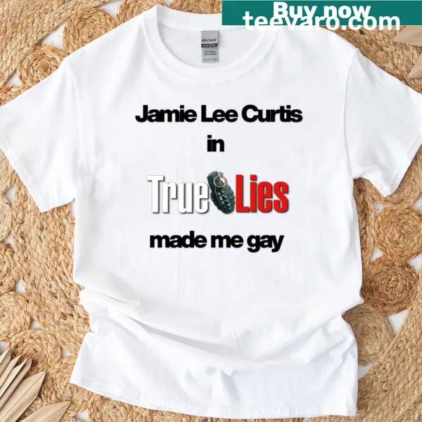 Oversized T-shirt honoring Jamie Lee Curtis in True Lies.