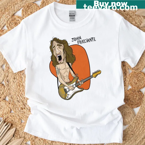 Graphic T-shirt featuring John Frusciante's silhouette