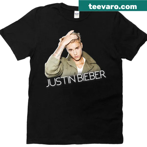 T-shirt celebrating Justin Bieber's music