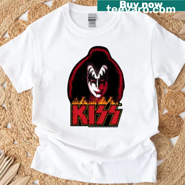 Stylized vintage painting t-shirt featuring KISS