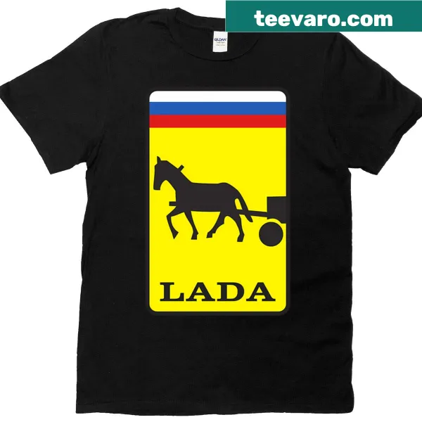 Lada logo with the Russian flag design