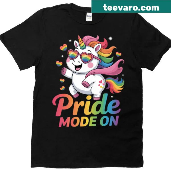 Whimsical unicorn design for LGBT Pride Month