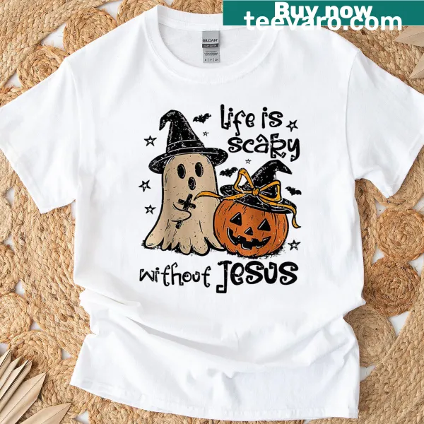 Typography design featuring Christian message for Halloween