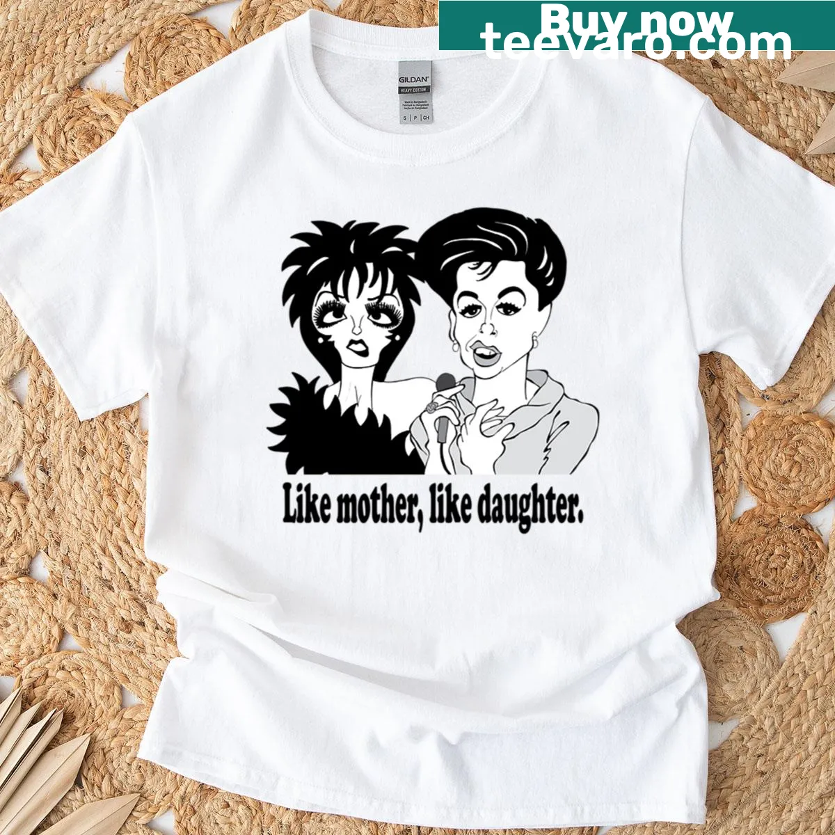 Fan art t-shirt featuring Liza Minnelli and Judy Garland — on a men's t-shirt