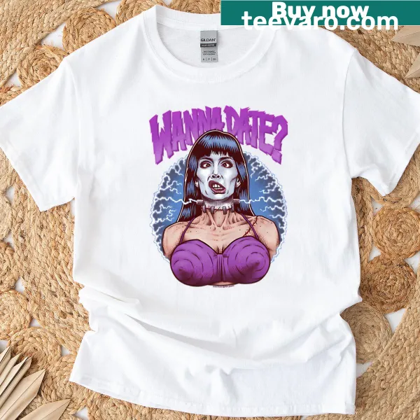 Funny cartoon graphic t-shirt celebrating cult horror films