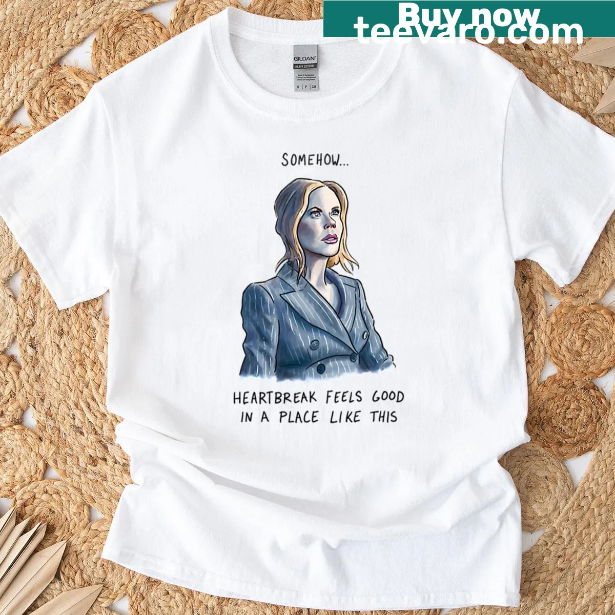 Vintage T-shirt featuring Nicole Kidman at AMC. — on a men's t-shirt
