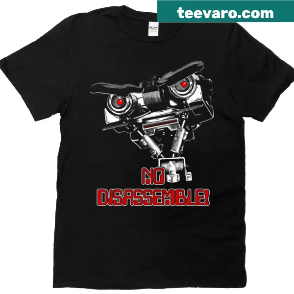 Retro-style tee with 'No Disassemble' text from a sci-fi film