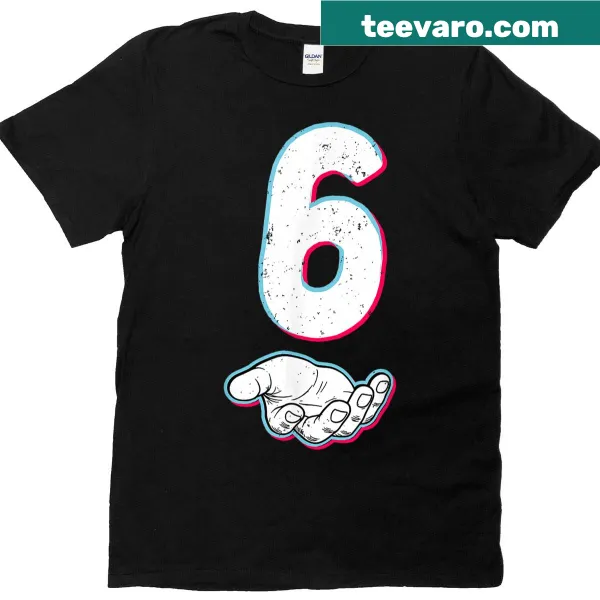 Funny Halloween costume tee with the numbers 6 and 7