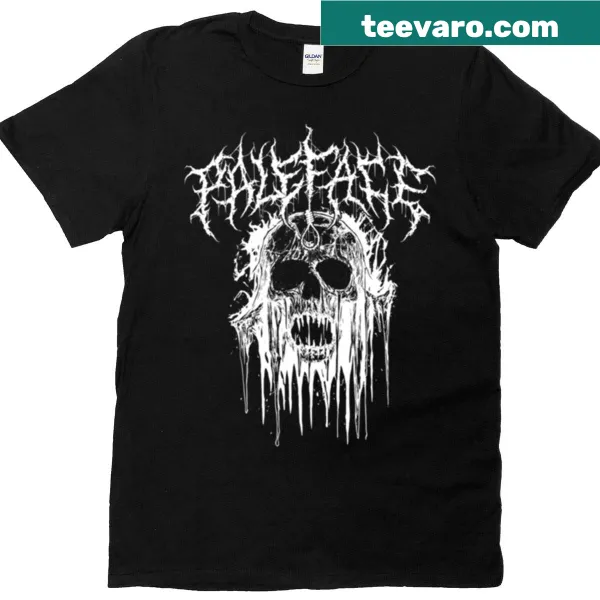 T-shirt featuring a Swiss skull graphic in a spooky design