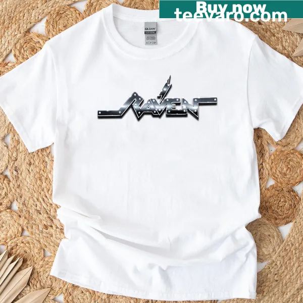 Raven band t-shirt featuring bold graphic design