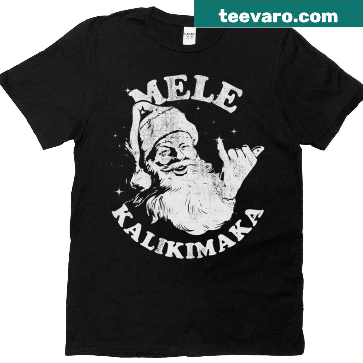 Retro Santa Shaka design for Christmas with a festive message — on a men's t-shirt