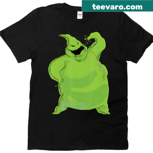 Oversized T-shirt with retro cartoon Halloween characters