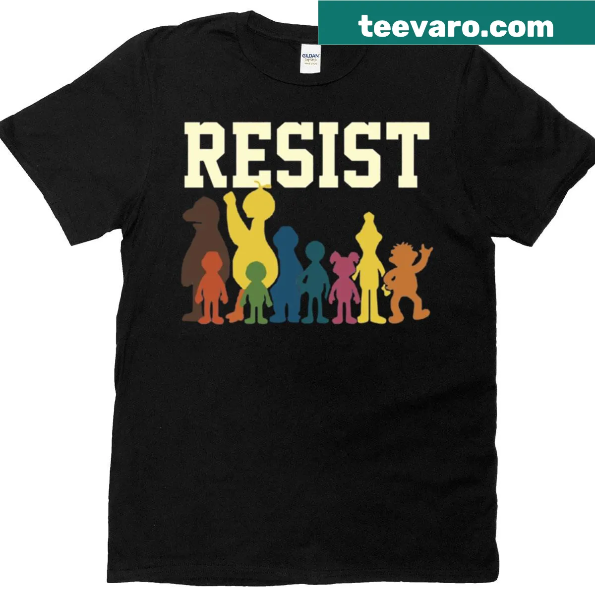 T-shirt featuring beloved Sesame Street characters. — on a men's t-shirt