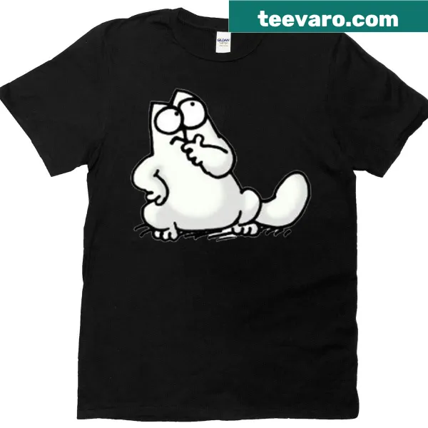 T-shirt featuring Simon's Cat illustration