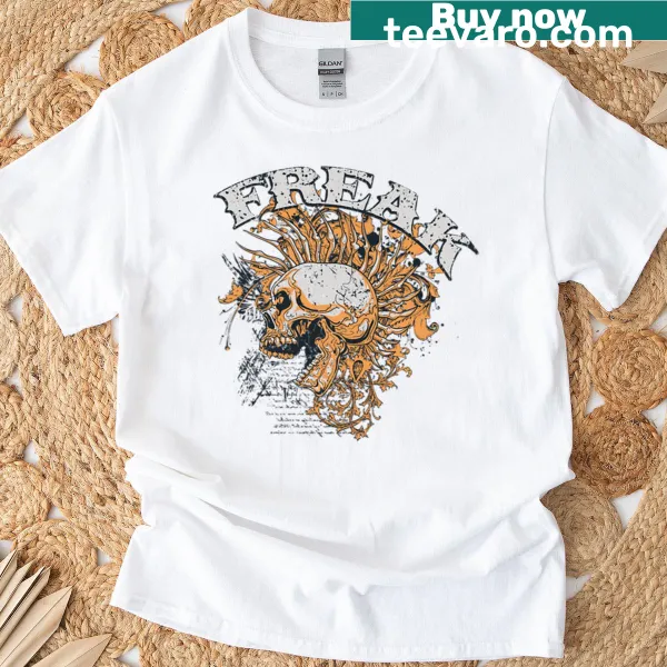 Bold Halloween T-shirt featuring a skull graphic