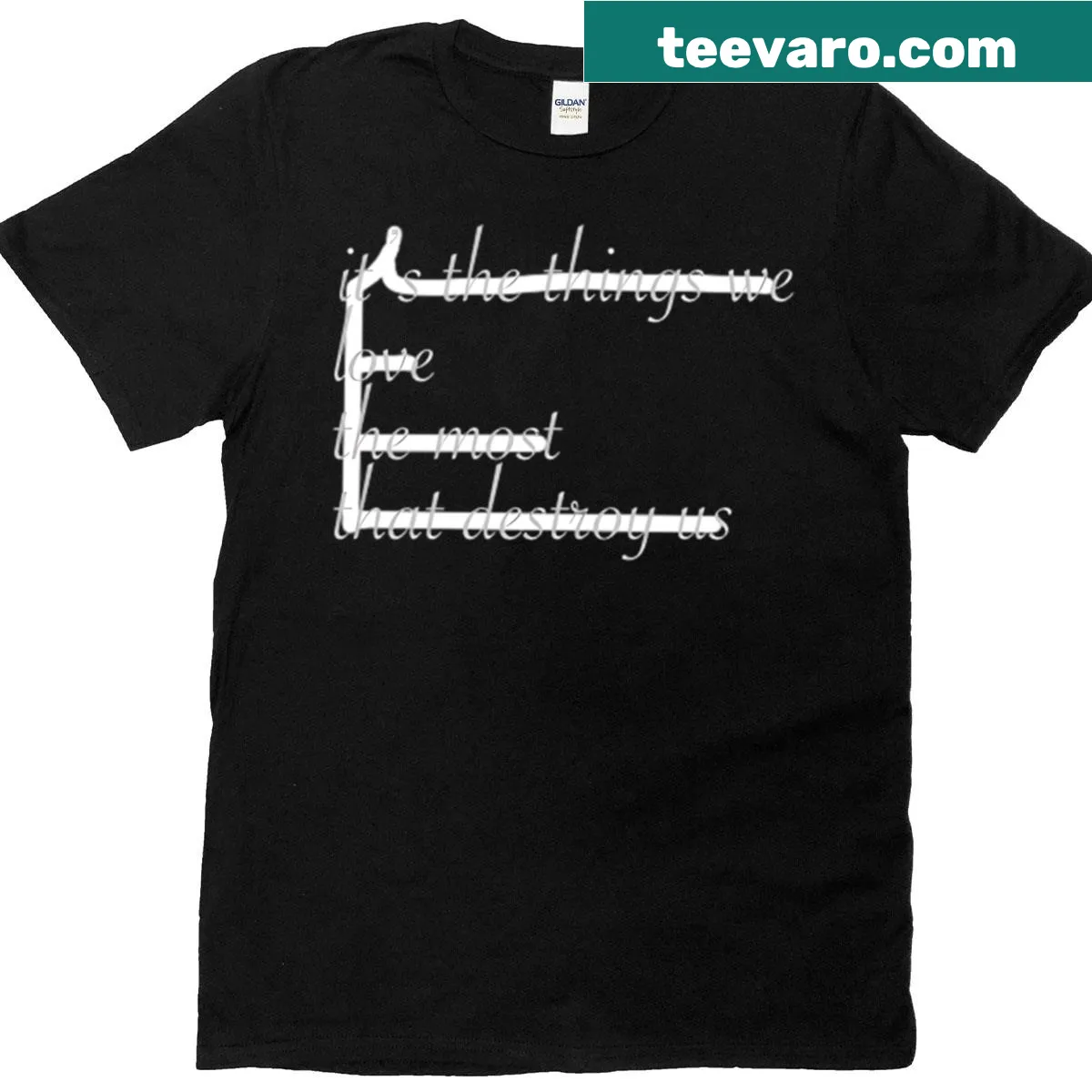 T-shirt featuring the phrase 'Snows Words' in a whimsical design — on a men's t-shirt
