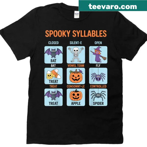 Funny educational Halloween T-shirt for teachers