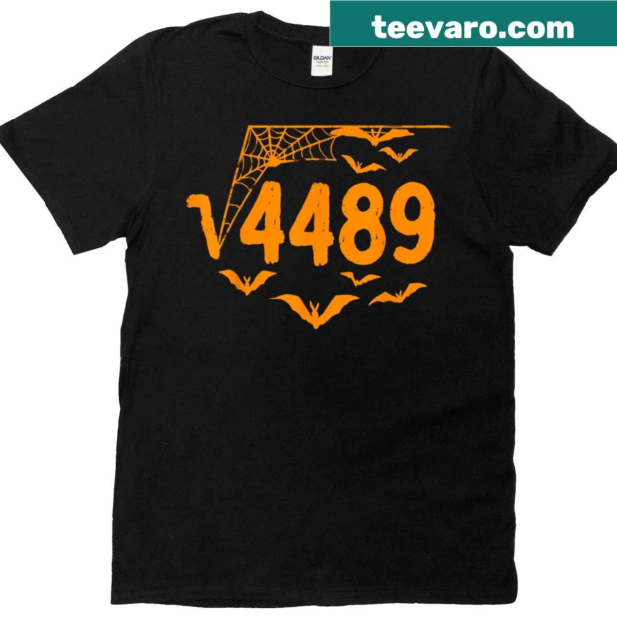 Funny t-shirt for math teachers featuring Halloween meme — on a men's t-shirt