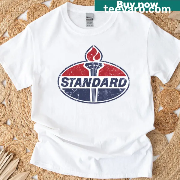 Standard Oil Company logo printed on a casual t-shirt