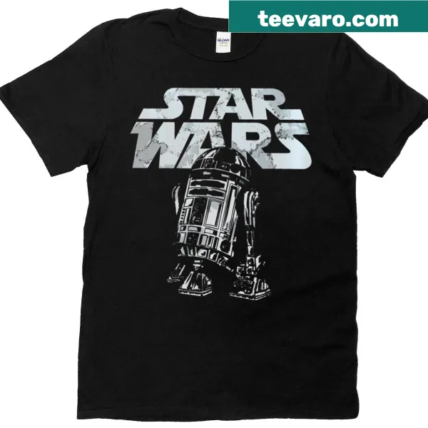 Playful graphic t-shirt featuring R2-D2 from Star Wars