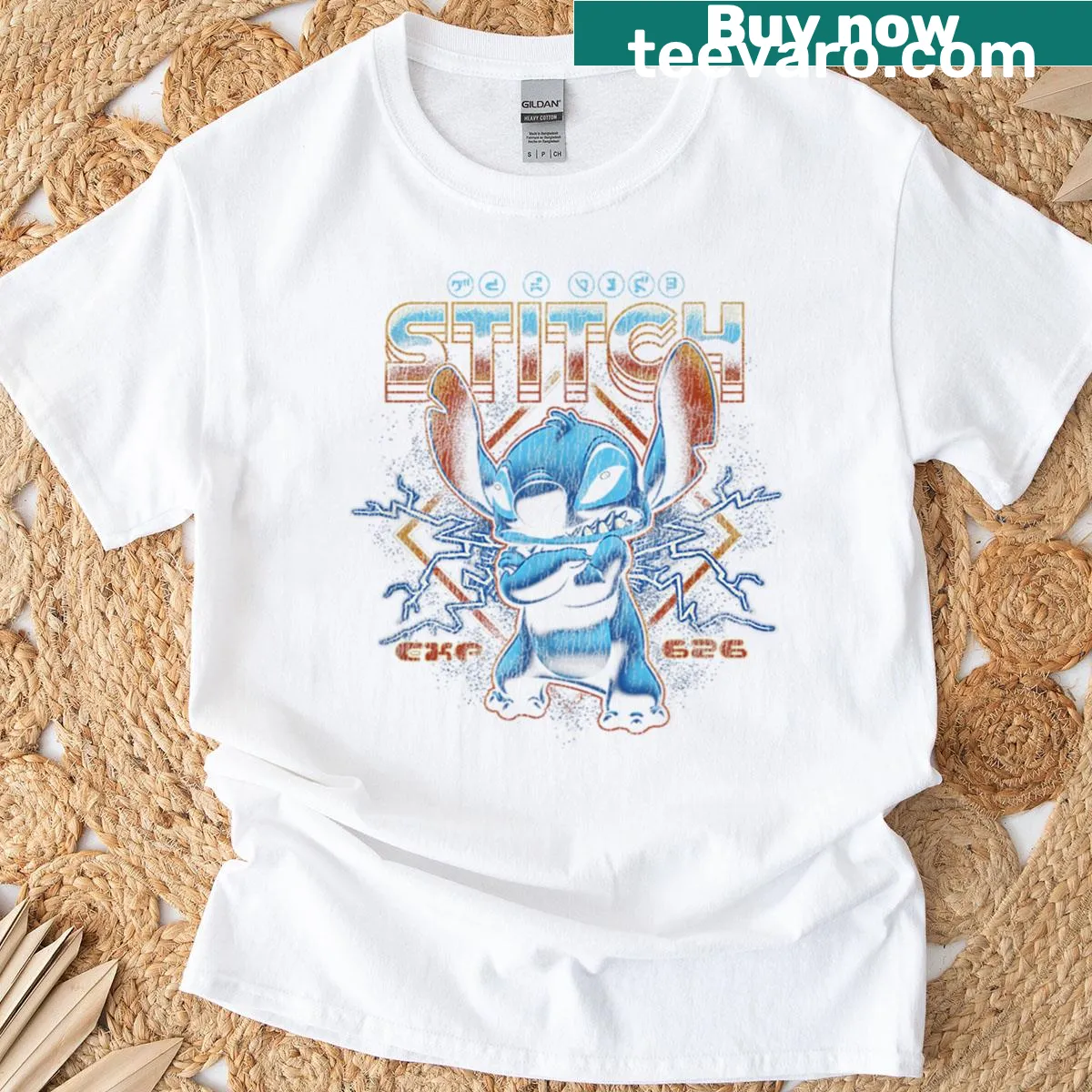 Stitch character graphic T-shirt from Lilo & Stitch — on a men's t-shirt