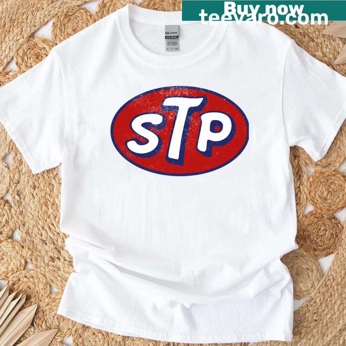 Emblematic STP March design on a t-shirt — on a men's t-shirt