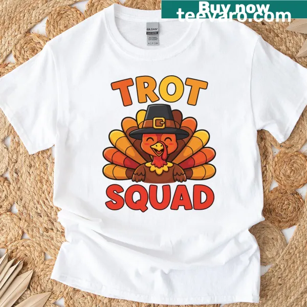 Thanksgiving Turkey Trot 2025 graphic T-shirt