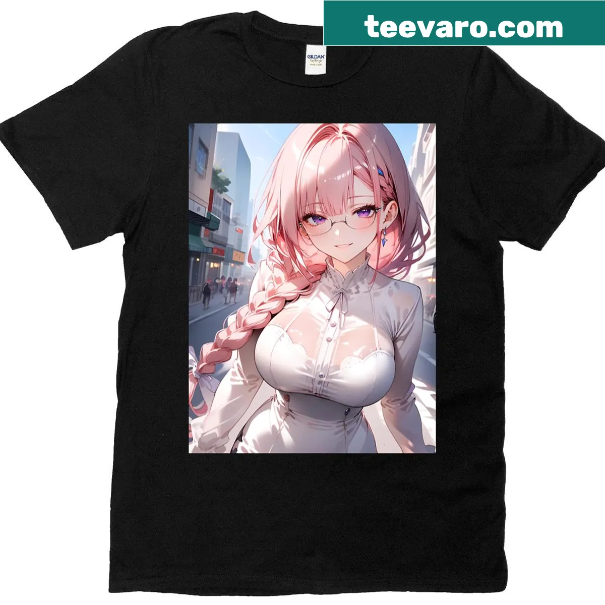 Zenless Zone Zero t-shirt featuring Tsukishiro Yanagi character — on a men's t-shirt