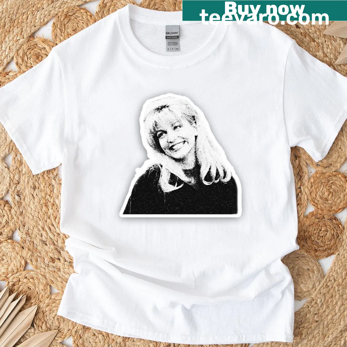 Illustrated T-shirt featuring Laura Palmer from Twin Peaks — on a men's t-shirt